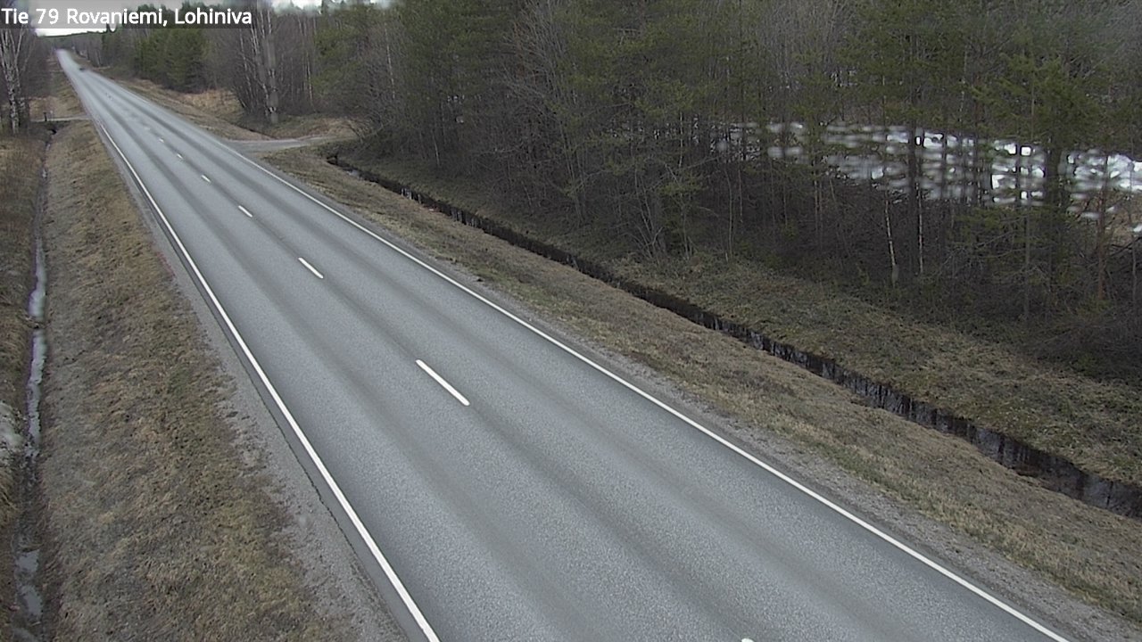Weather Camera Image Road 79 Rovaniemi Lohiniva, Rovaniemi, Lappi