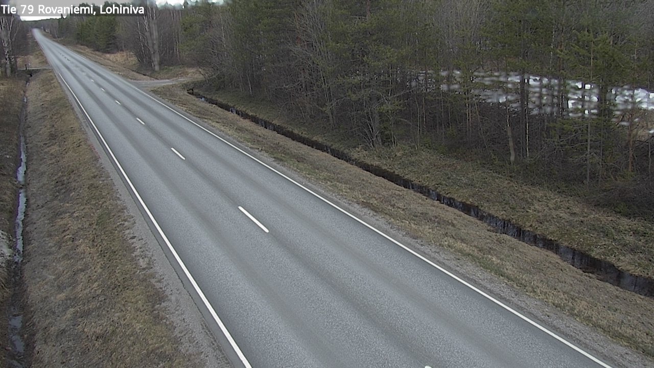Weather Camera Image Road 79 Rovaniemi Lohiniva, Rovaniemi, Lappi