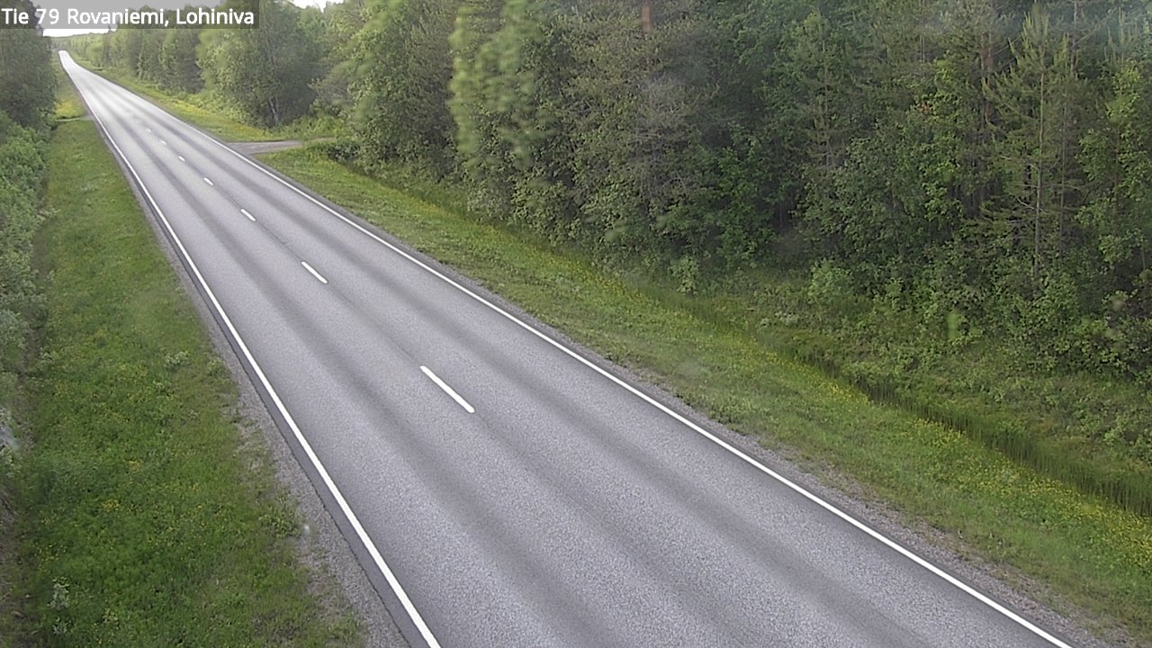 Weather Camera Image Väg 79 Rovaniemi Lohiniva, Rovaniemi, Lappi