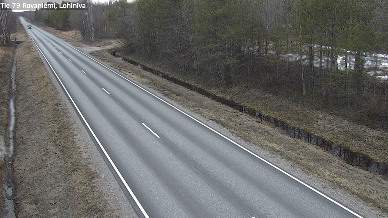 Weather Camera Image Road 79 Rovaniemi Lohiniva, Rovaniemi, Lappi