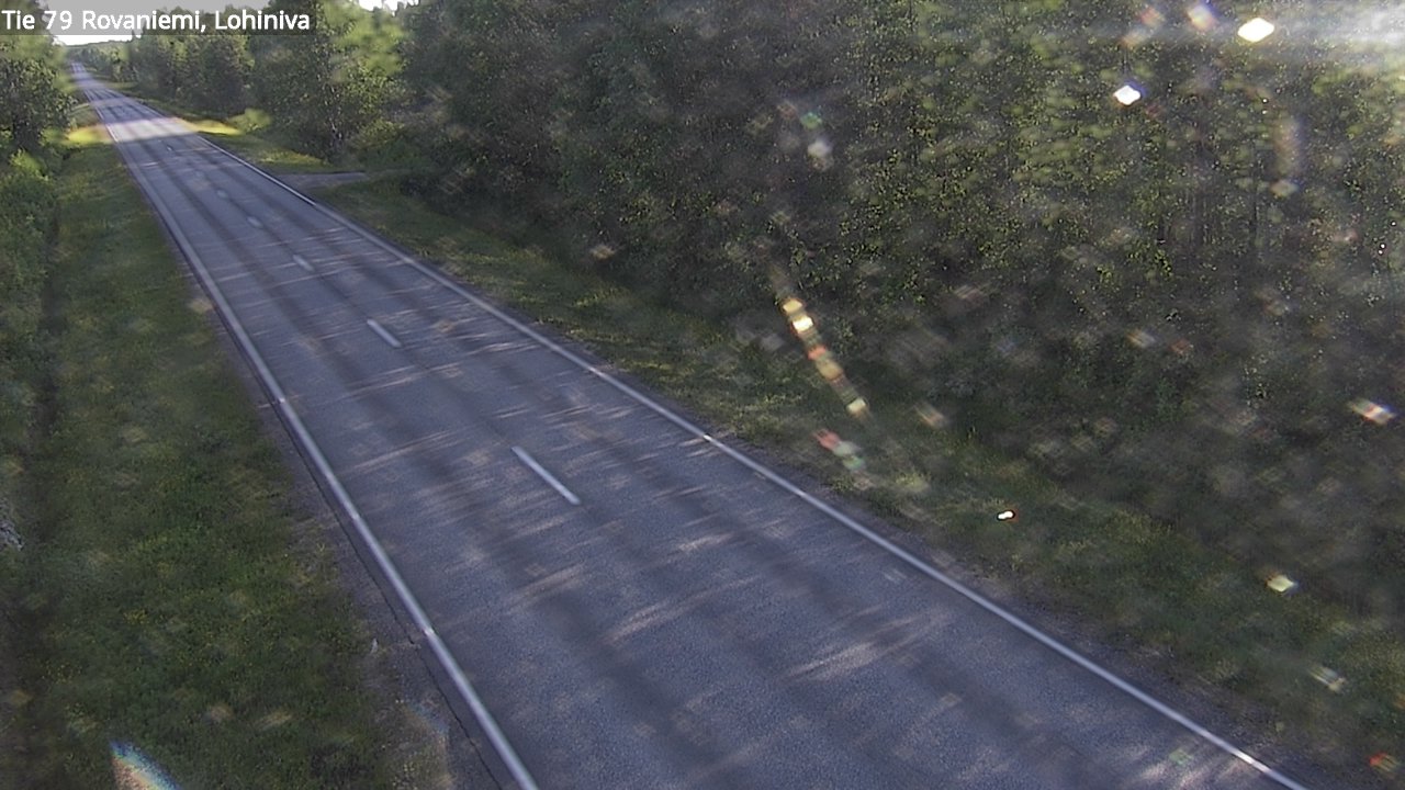Weather Camera Image Väg 79 Rovaniemi Lohiniva, Rovaniemi, Lappi