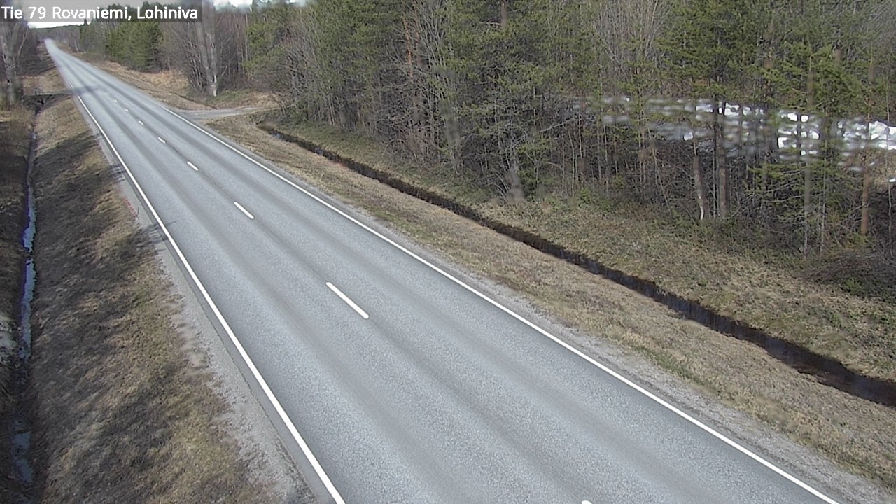 Weather Camera Image Road 79 Rovaniemi Lohiniva, Rovaniemi, Lappi