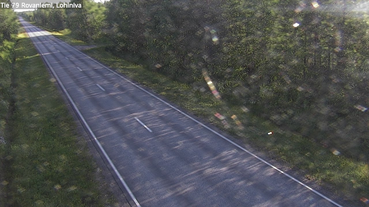 Weather Camera Image Väg 79 Rovaniemi Lohiniva, Rovaniemi, Lappi