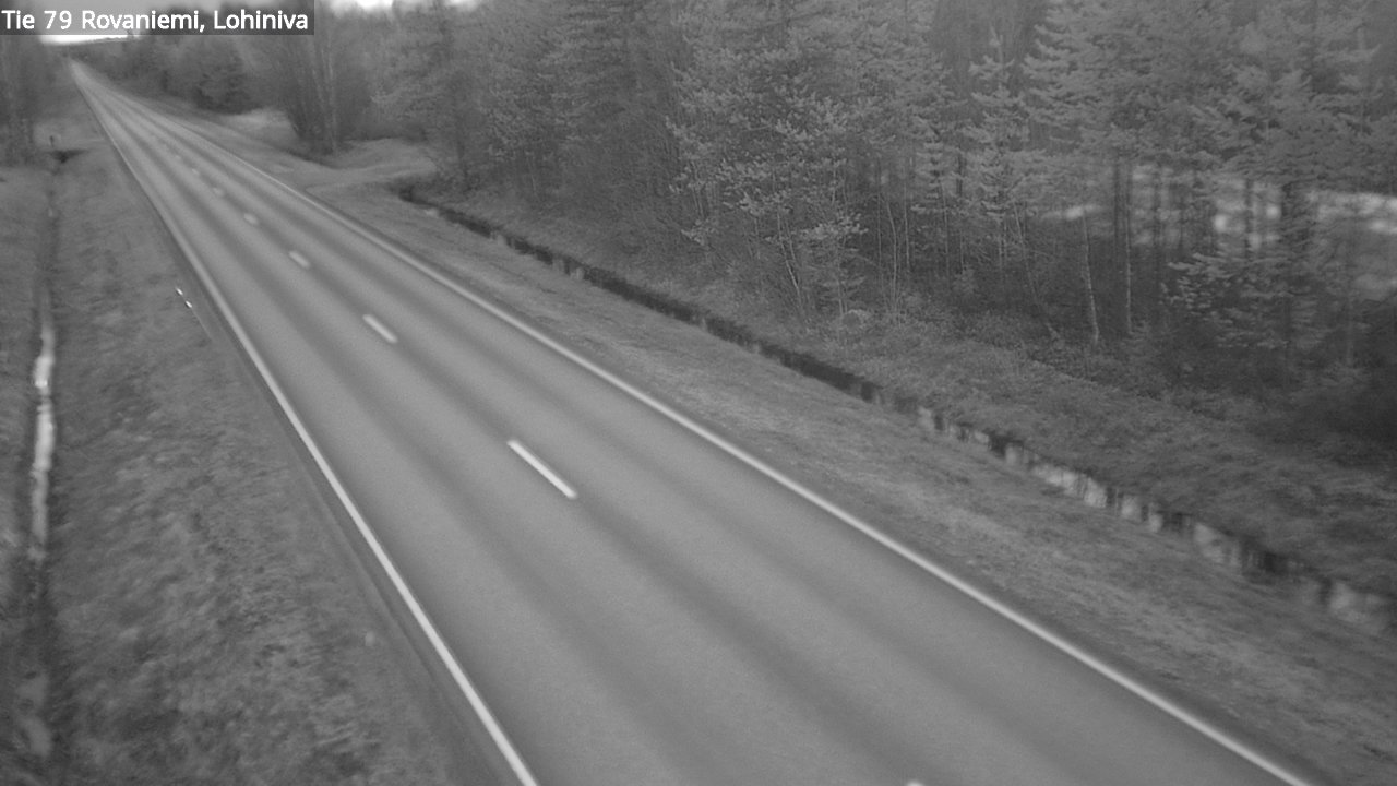 Weather Camera Image Road 79 Rovaniemi Lohiniva, Rovaniemi, Lappi