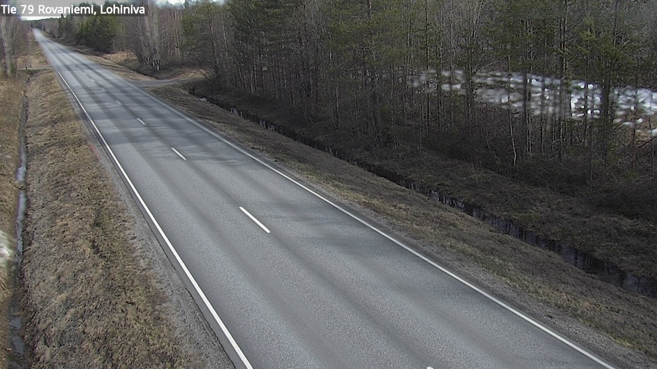 Weather Camera Image Road 79 Rovaniemi Lohiniva, Rovaniemi, Lappi