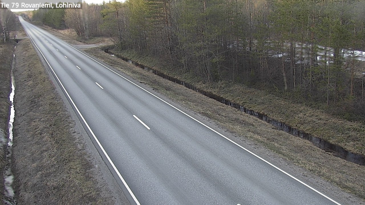 Weather Camera Image Road 79 Rovaniemi Lohiniva, Rovaniemi, Lappi