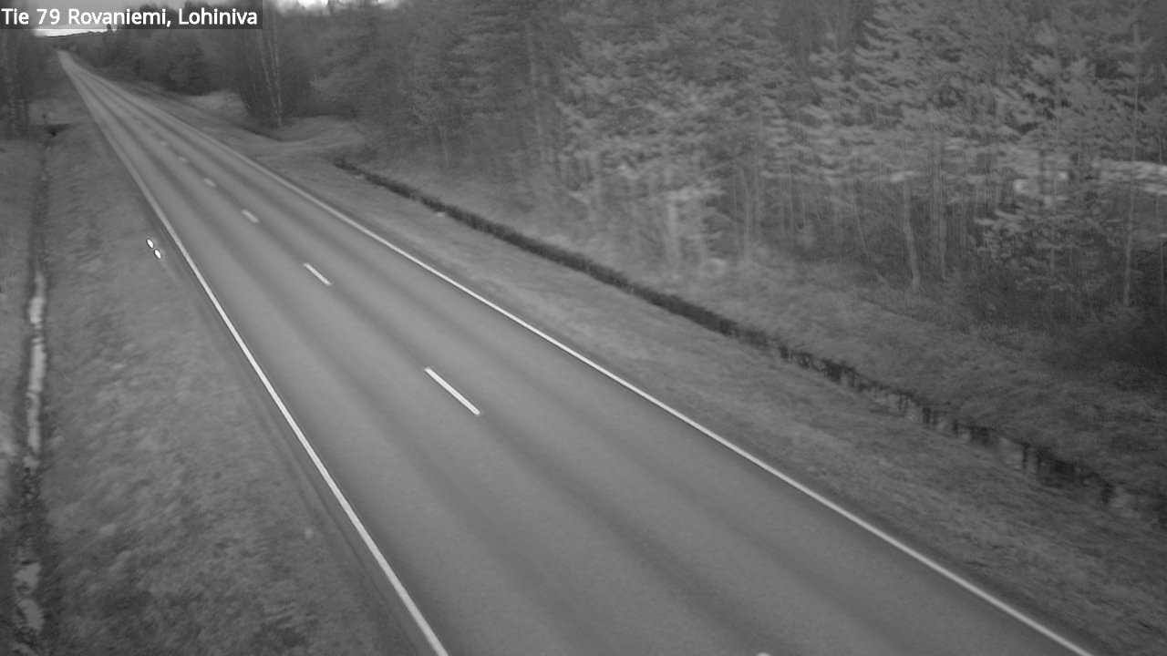 Weather Camera Image Road 79 Rovaniemi Lohiniva, Rovaniemi, Lappi