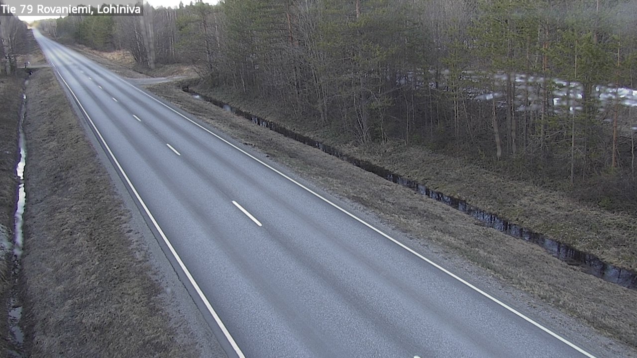 Weather Camera Image Road 79 Rovaniemi Lohiniva, Rovaniemi, Lappi