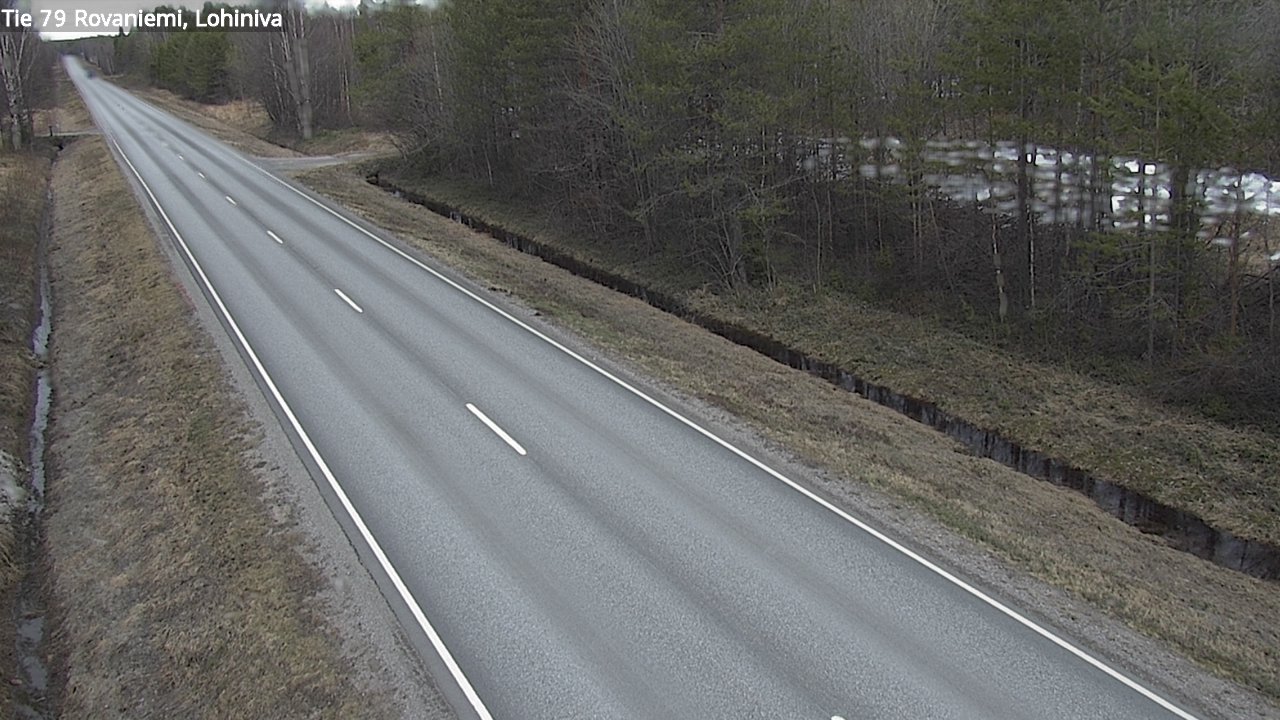 Weather Camera Image Road 79 Rovaniemi Lohiniva, Rovaniemi, Lappi