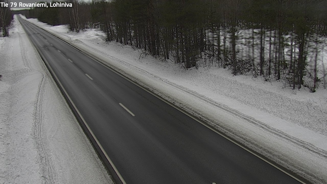 Weather Camera Image Väg 79 Rovaniemi Lohiniva, Rovaniemi, Lappi