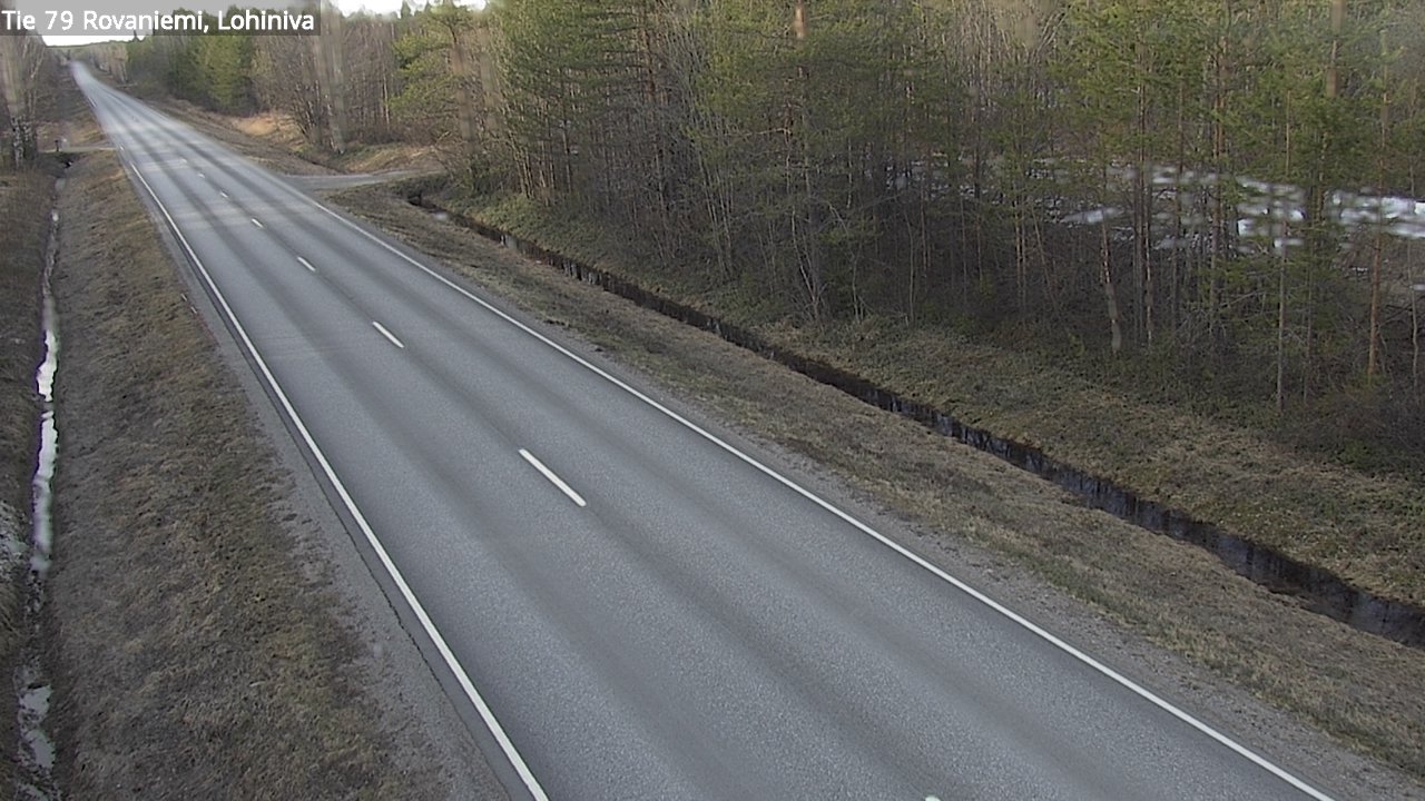 Weather Camera Image Road 79 Rovaniemi Lohiniva, Rovaniemi, Lappi