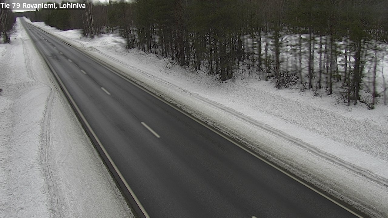 Weather Camera Image Väg 79 Rovaniemi Lohiniva, Rovaniemi, Lappi