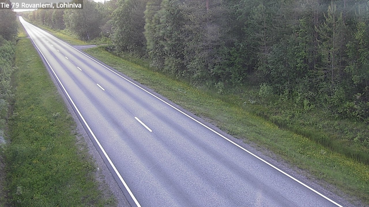 Weather Camera Image Väg 79 Rovaniemi Lohiniva, Rovaniemi, Lappi
