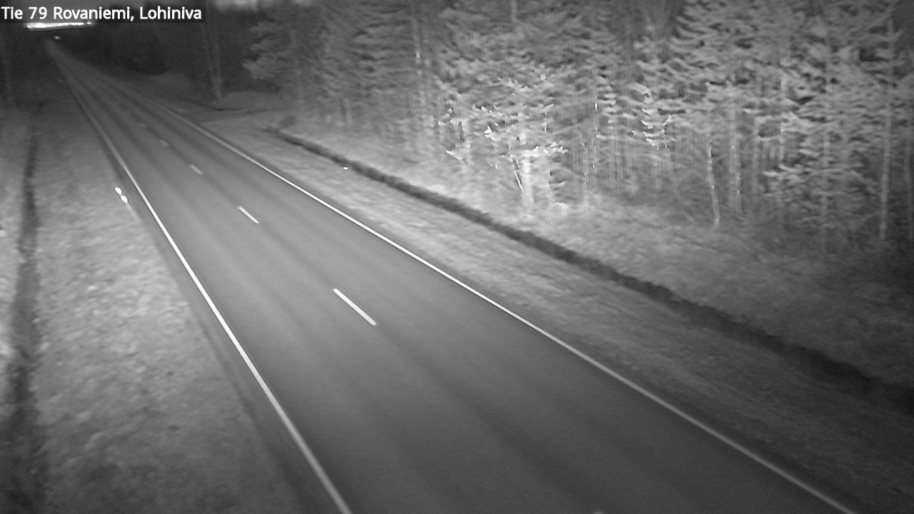 Weather Camera Image Road 79 Rovaniemi Lohiniva, Rovaniemi, Lappi