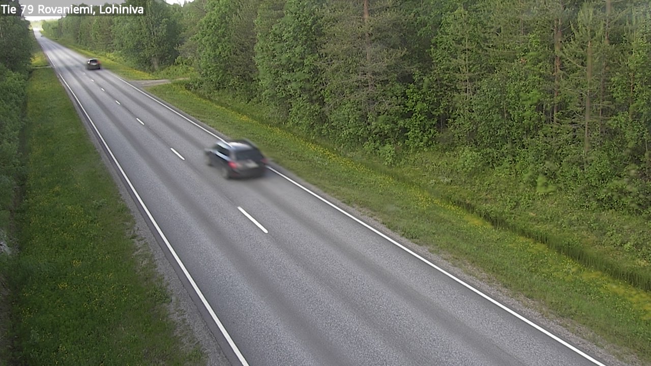 Weather Camera Image Väg 79 Rovaniemi Lohiniva, Rovaniemi, Lappi