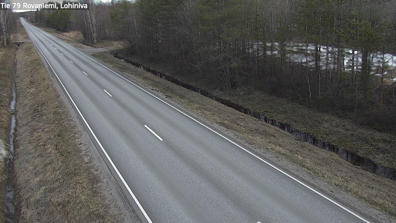 Weather Camera Image Road 79 Rovaniemi Lohiniva, Rovaniemi, Lappi