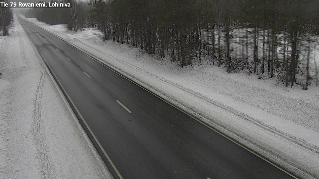 Weather Camera Image Road 79 Rovaniemi Lohiniva, Rovaniemi, Lappi