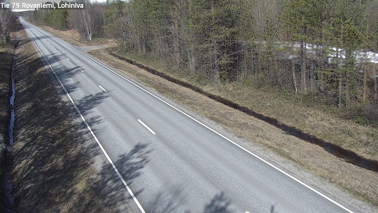 Weather Camera Image Road 79 Rovaniemi Lohiniva, Rovaniemi, Lappi