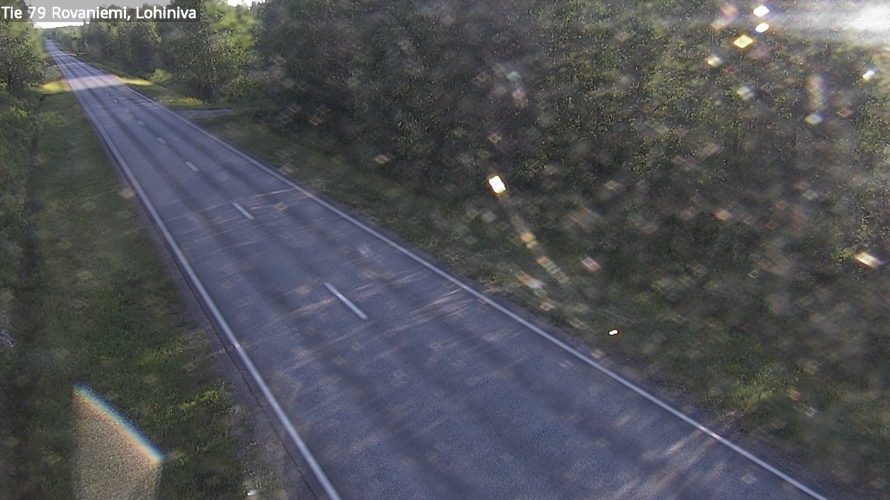 Weather Camera Image Väg 79 Rovaniemi Lohiniva, Rovaniemi, Lappi
