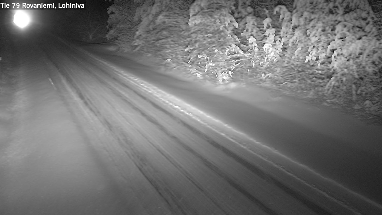 Weather Camera Image Road 79 Rovaniemi Lohiniva, Rovaniemi, Lappi