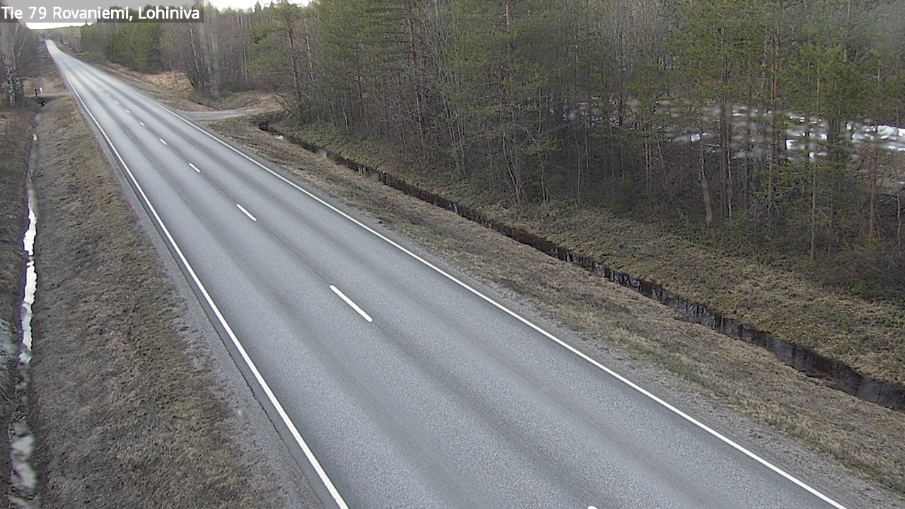 Weather Camera Image Road 79 Rovaniemi Lohiniva, Rovaniemi, Lappi