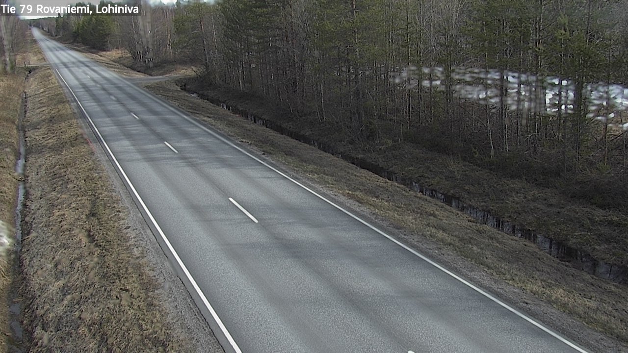 Weather Camera Image Road 79 Rovaniemi Lohiniva, Rovaniemi, Lappi