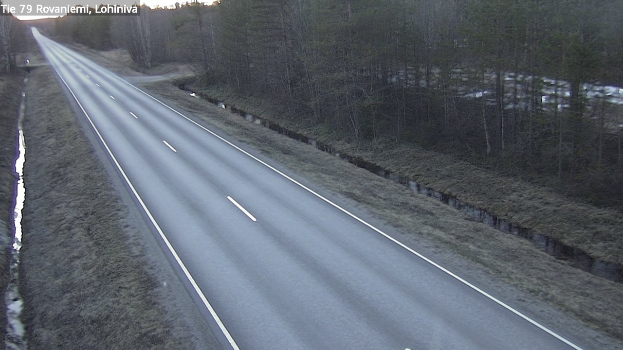 Weather Camera Image Road 79 Rovaniemi Lohiniva, Rovaniemi, Lappi