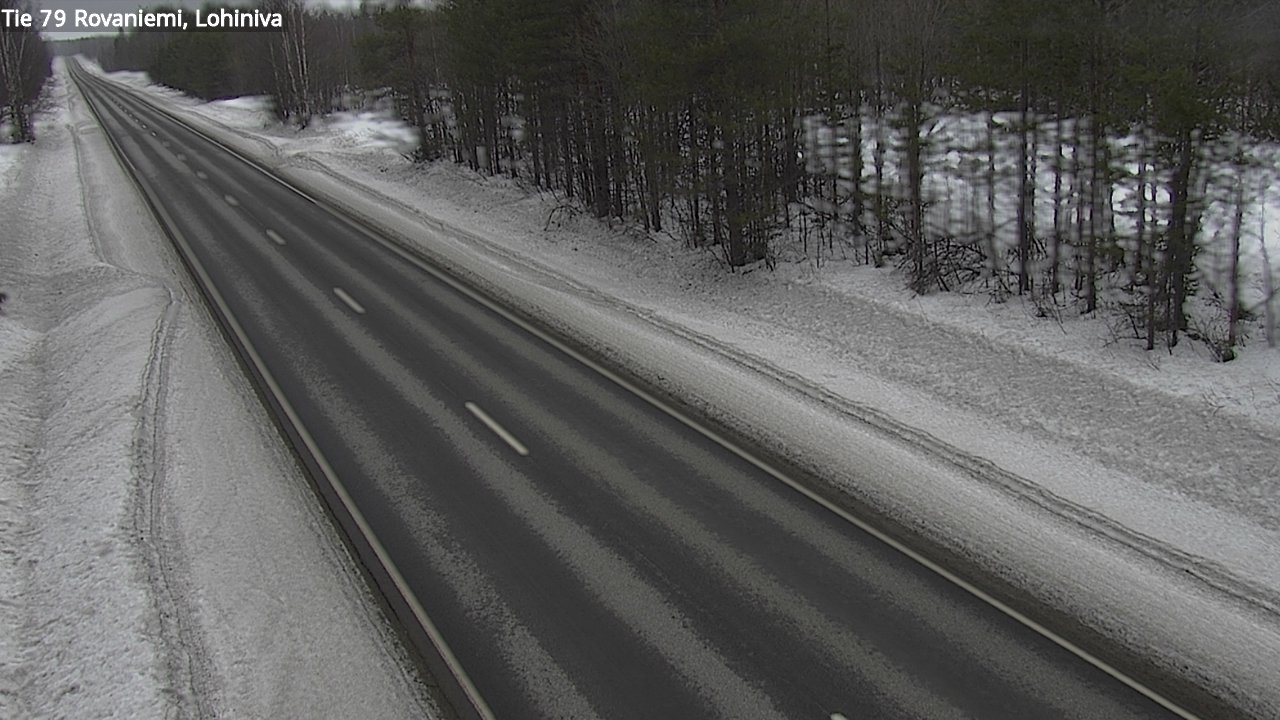 Weather Camera Image Road 79 Rovaniemi Lohiniva, Rovaniemi, Lappi
