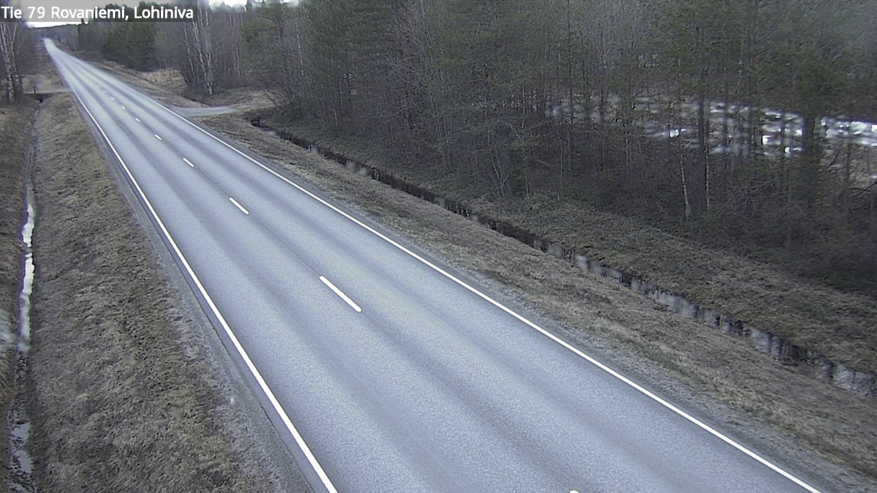 Weather Camera Image Väg 79 Rovaniemi Lohiniva, Rovaniemi, Lappi