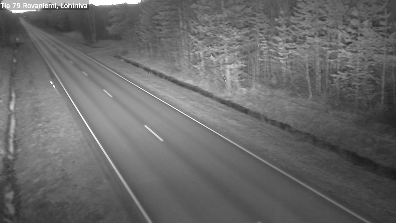 Weather Camera Image Road 79 Rovaniemi Lohiniva, Rovaniemi, Lappi