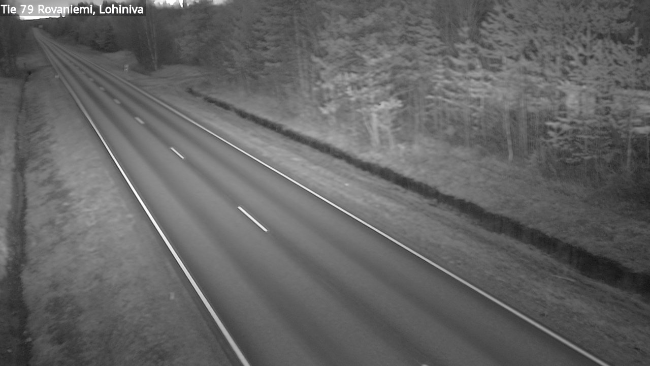 Weather Camera Image Road 79 Rovaniemi Lohiniva, Rovaniemi, Lappi