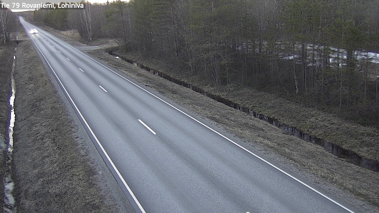 Weather Camera Image Road 79 Rovaniemi Lohiniva, Rovaniemi, Lappi
