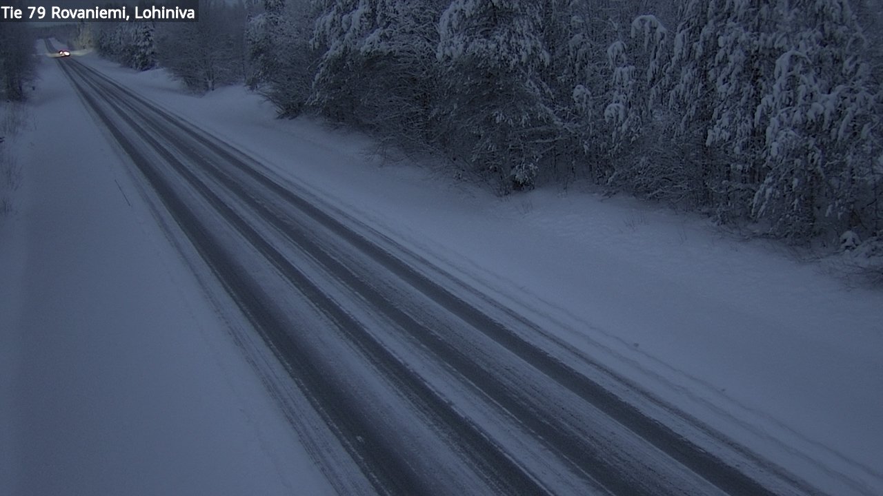 Weather Camera Image Väg 79 Rovaniemi Lohiniva, Rovaniemi, Lappi
