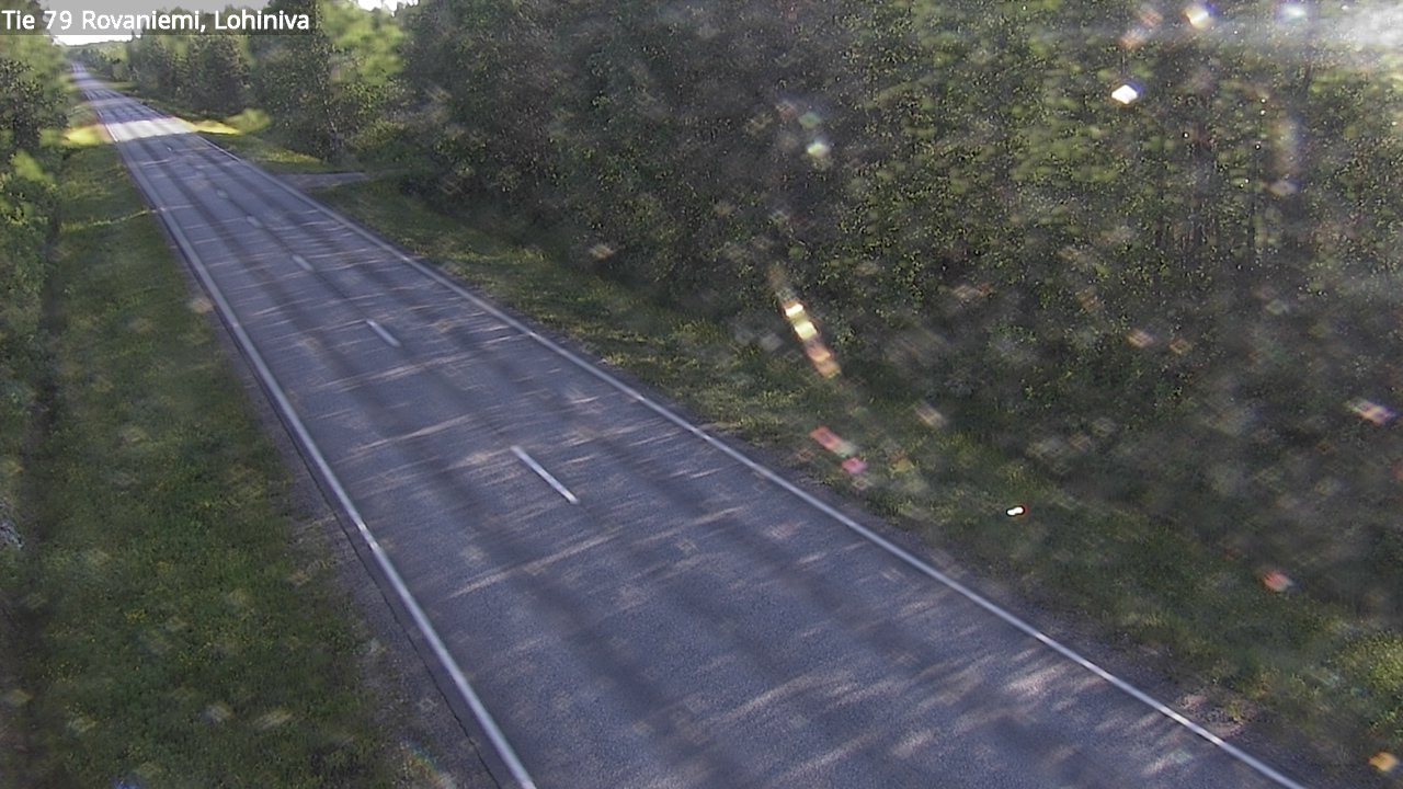 Weather Camera Image Väg 79 Rovaniemi Lohiniva, Rovaniemi, Lappi