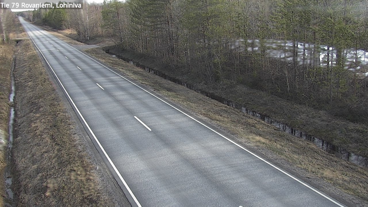 Weather Camera Image Road 79 Rovaniemi Lohiniva, Rovaniemi, Lappi