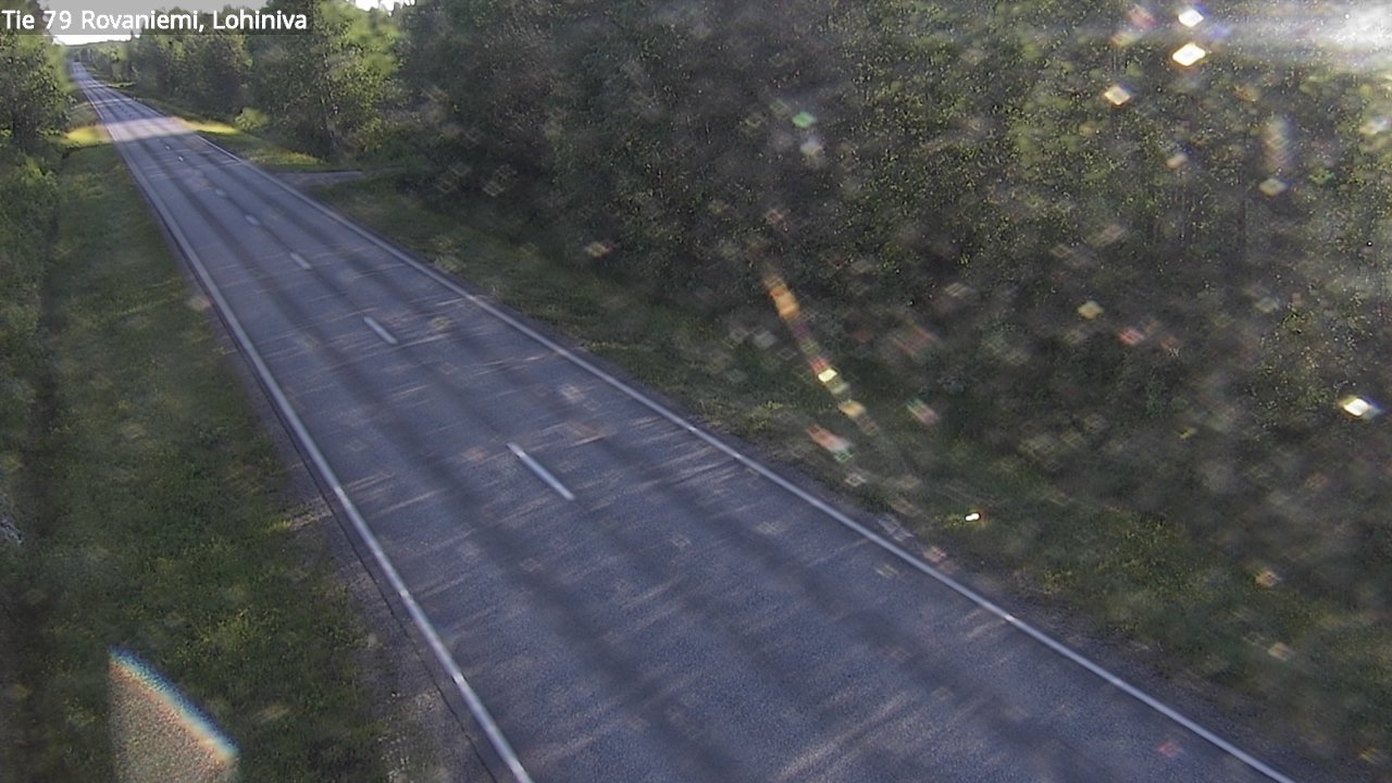 Weather Camera Image Väg 79 Rovaniemi Lohiniva, Rovaniemi, Lappi