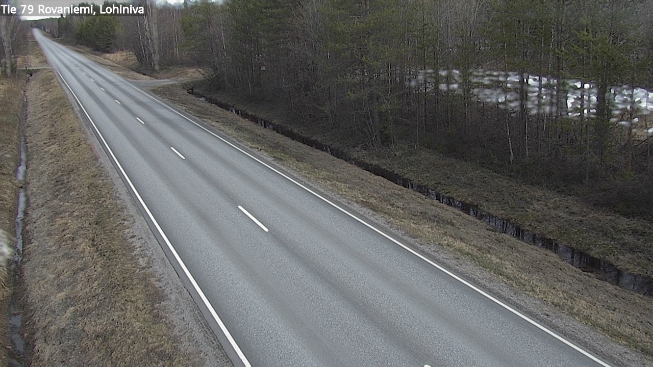 Weather Camera Image Road 79 Rovaniemi Lohiniva, Rovaniemi, Lappi