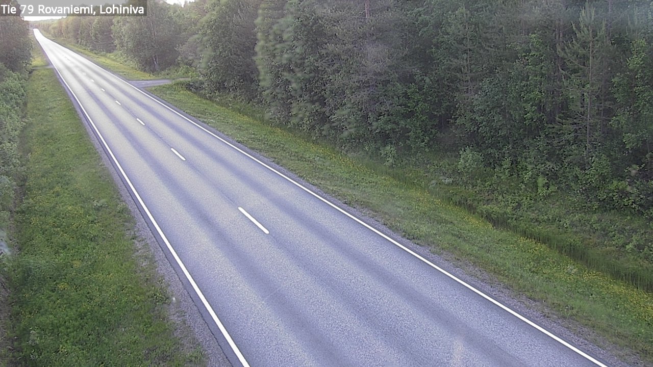 Weather Camera Image Väg 79 Rovaniemi Lohiniva, Rovaniemi, Lappi