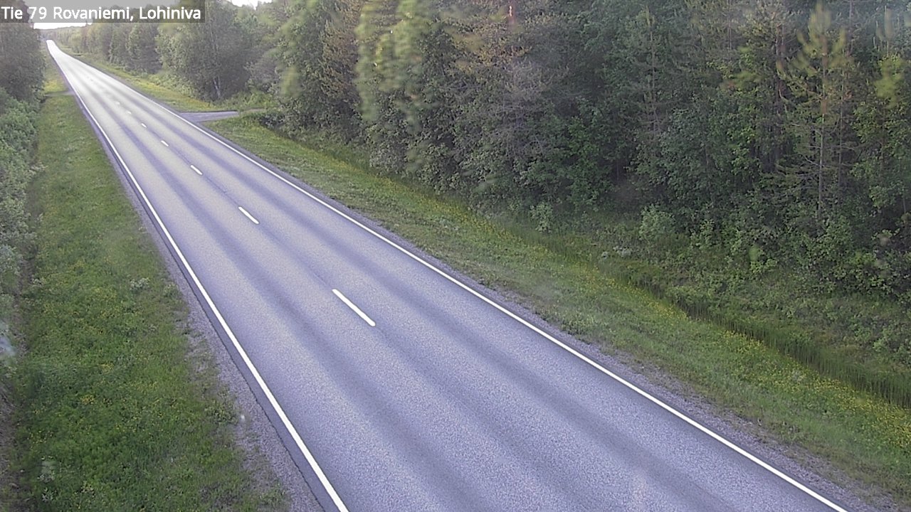 Weather Camera Image Väg 79 Rovaniemi Lohiniva, Rovaniemi, Lappi