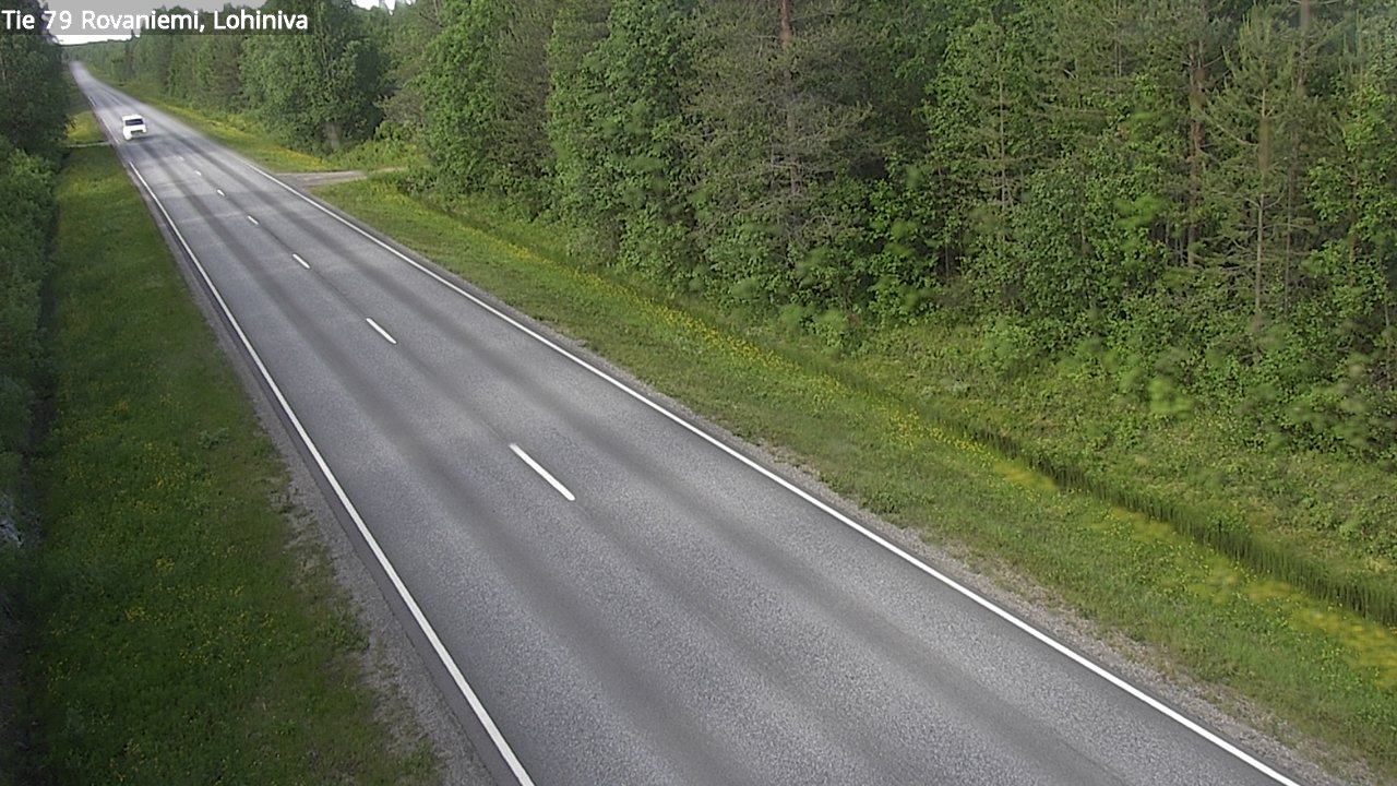 Weather Camera Image Väg 79 Rovaniemi Lohiniva, Rovaniemi, Lappi