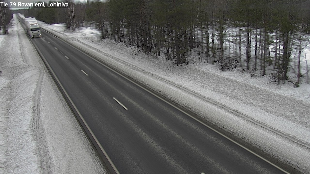 Weather Camera Image Road 79 Rovaniemi Lohiniva, Rovaniemi, Lappi