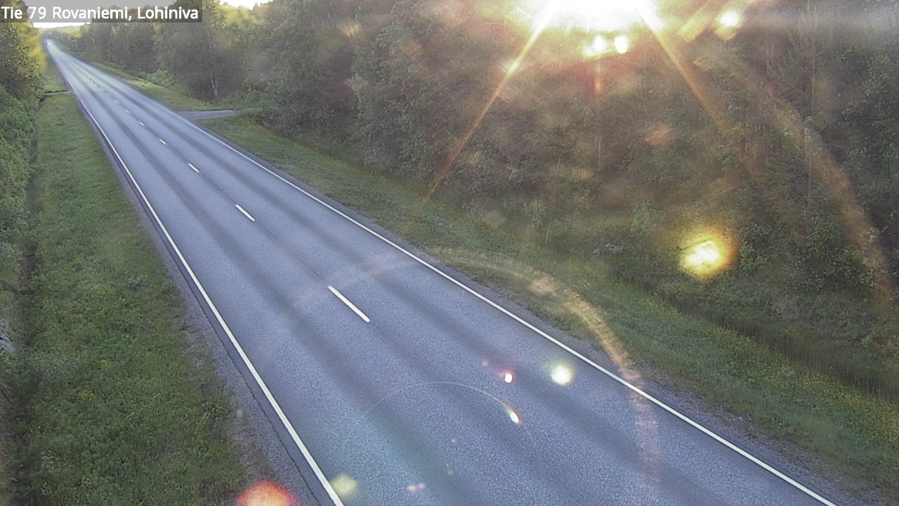 Weather Camera Image Väg 79 Rovaniemi Lohiniva, Rovaniemi, Lappi
