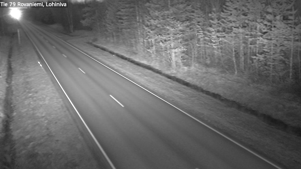 Weather Camera Image Road 79 Rovaniemi Lohiniva, Rovaniemi, Lappi
