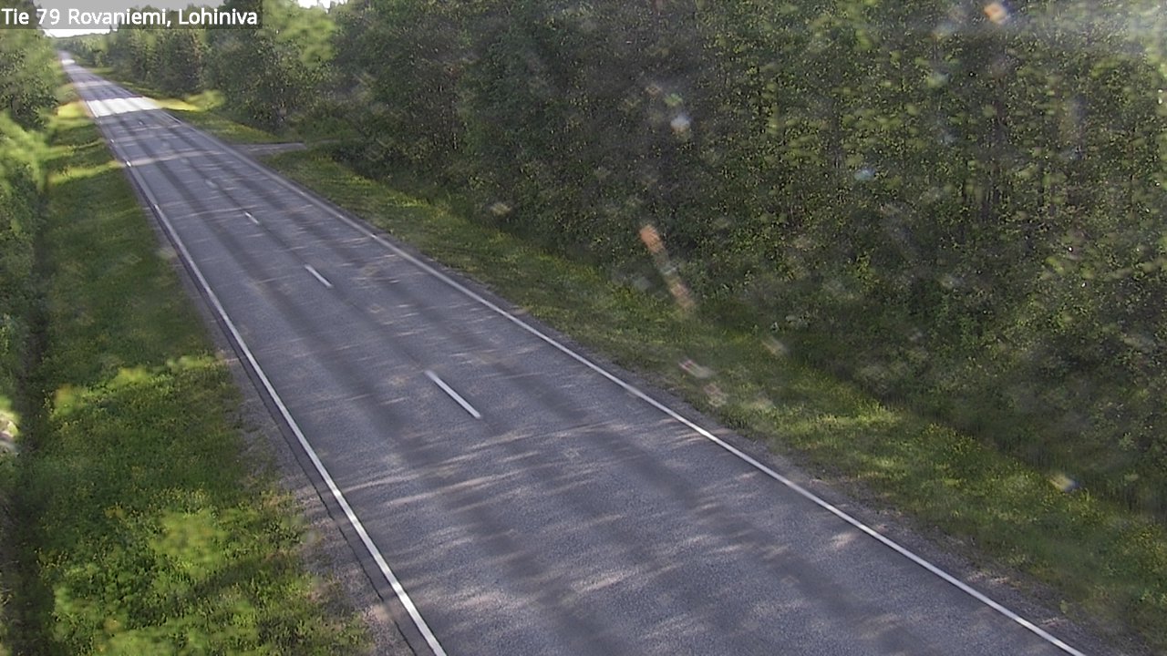 Weather Camera Image Väg 79 Rovaniemi Lohiniva, Rovaniemi, Lappi