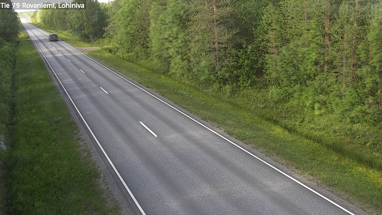 Weather Camera Image Väg 79 Rovaniemi Lohiniva, Rovaniemi, Lappi