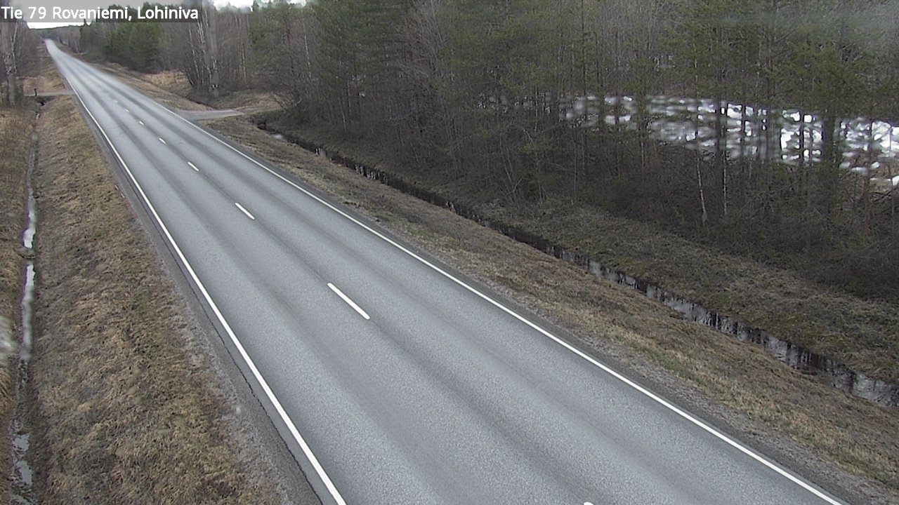 Weather Camera Image Road 79 Rovaniemi Lohiniva, Rovaniemi, Lappi