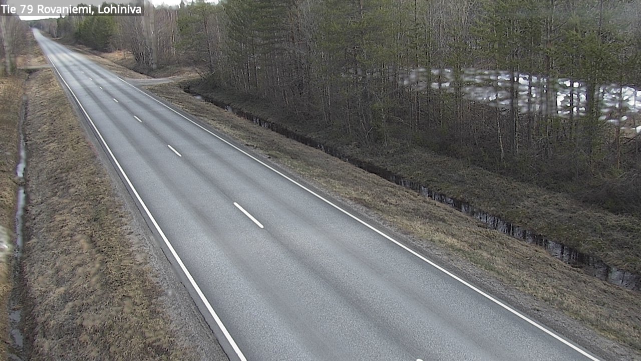 Weather Camera Image Road 79 Rovaniemi Lohiniva, Rovaniemi, Lappi
