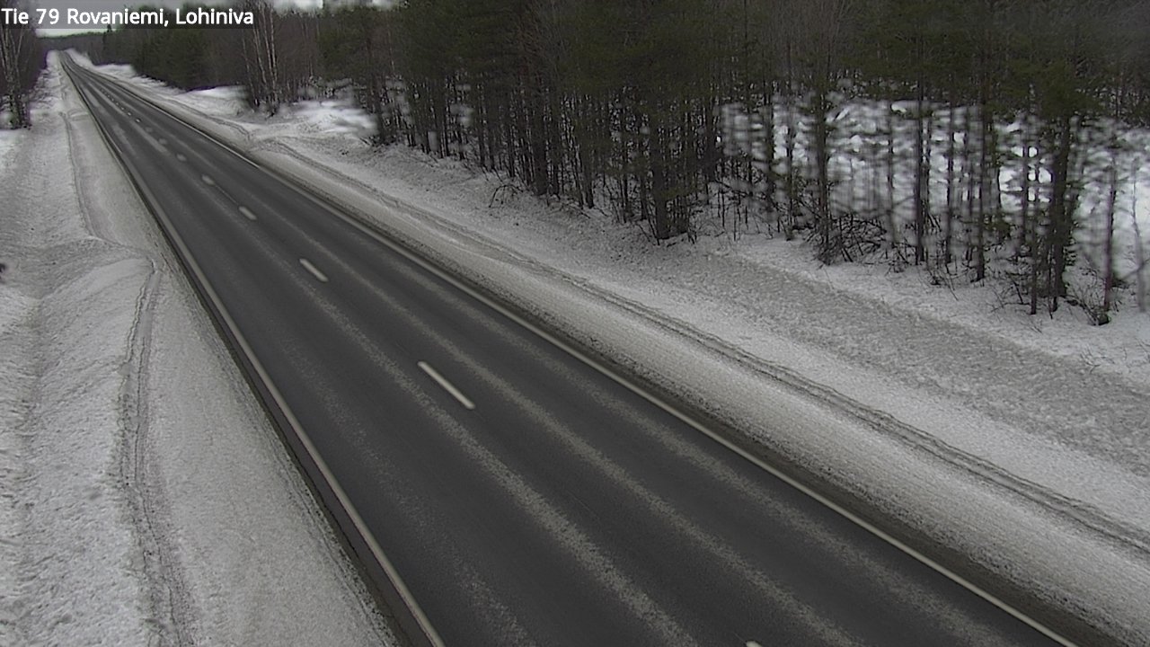 Weather Camera Image Road 79 Rovaniemi Lohiniva, Rovaniemi, Lappi