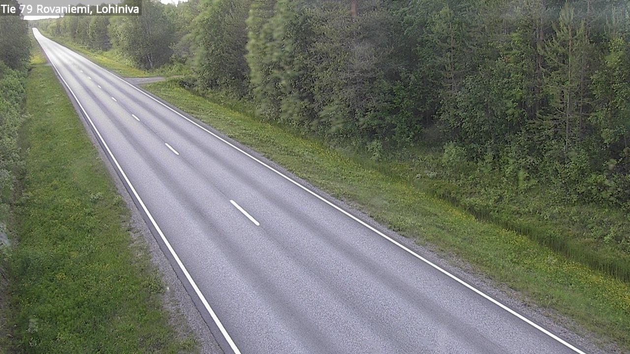 Weather Camera Image Väg 79 Rovaniemi Lohiniva, Rovaniemi, Lappi