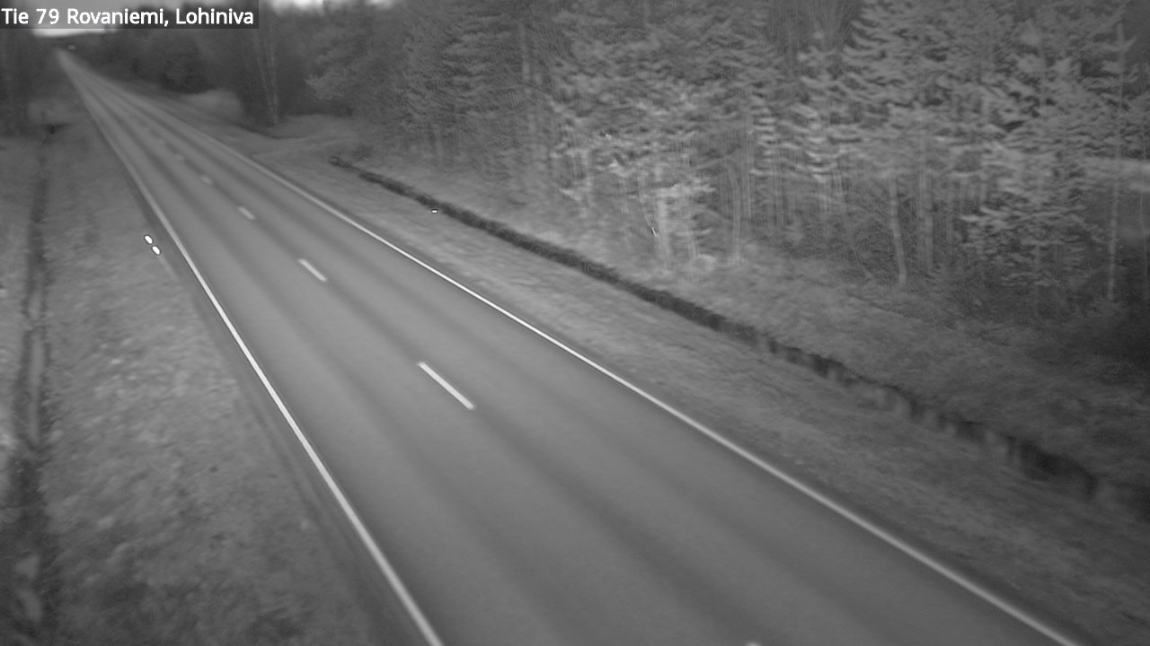 Weather Camera Image Road 79 Rovaniemi Lohiniva, Rovaniemi, Lappi